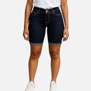 Dark Denim Women Bermuda Shorts